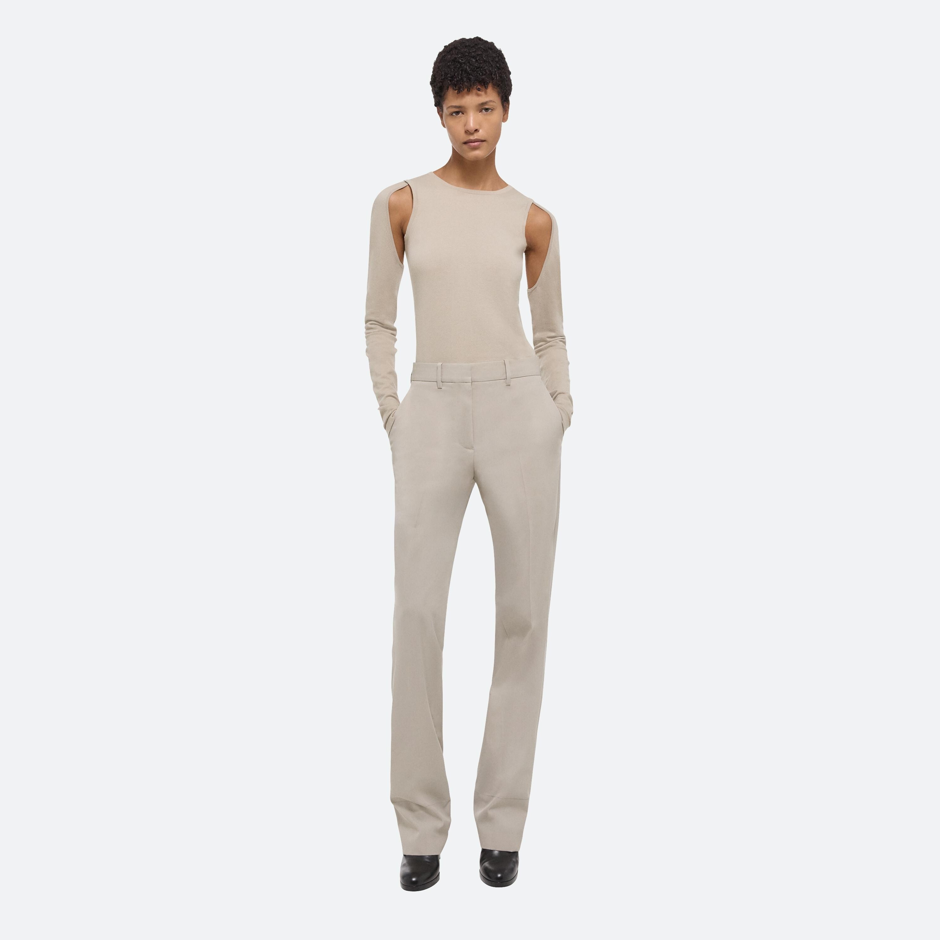 CUT-OUT COTTON SWEATER - 2