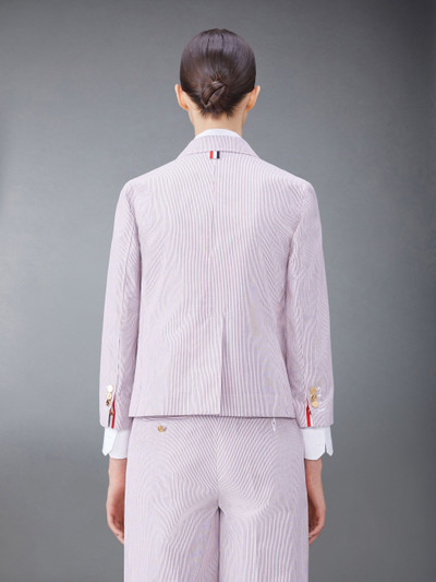 Thom Browne striped double-breasted jacket outlook