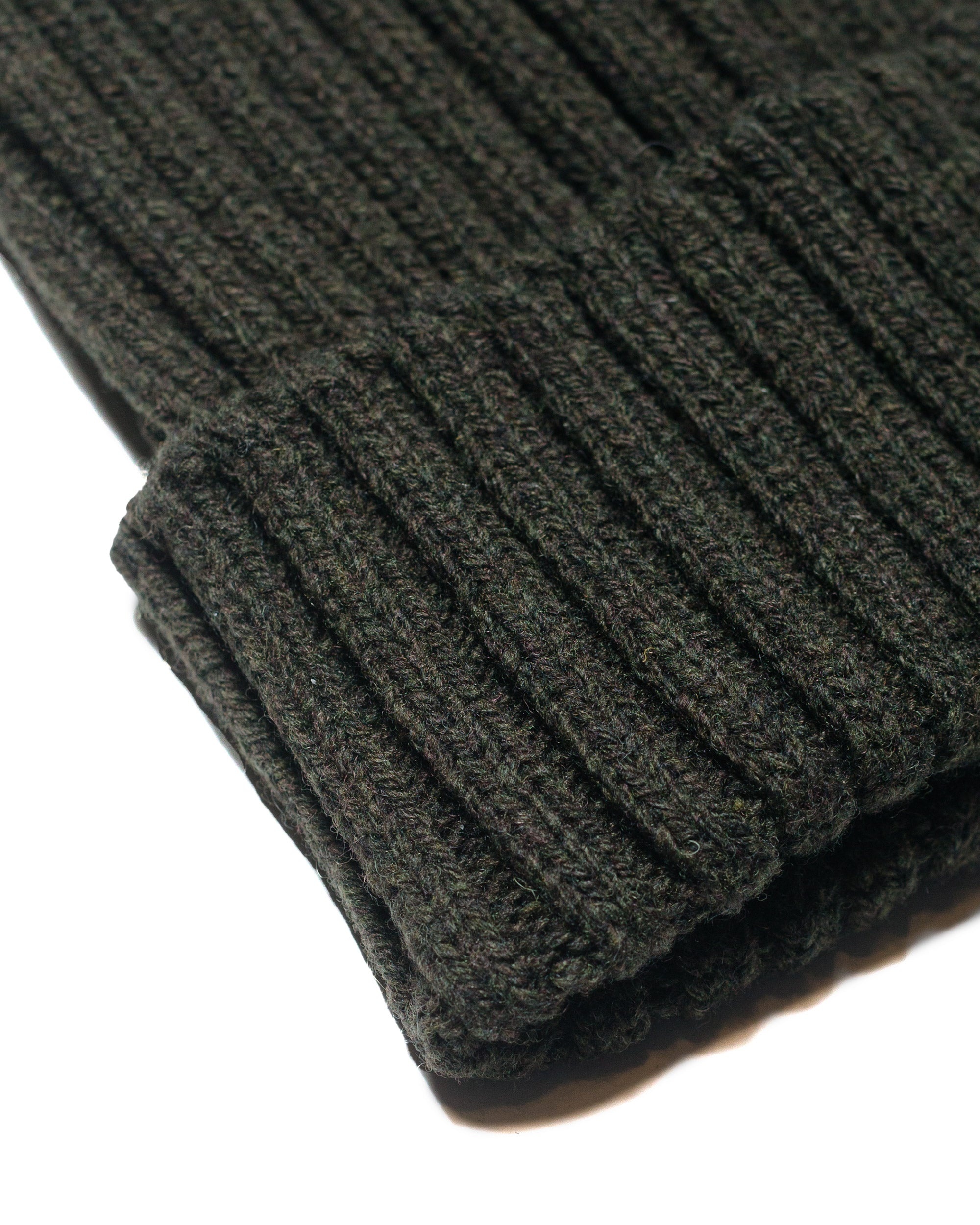 Wool Watch Cap Olive - 2