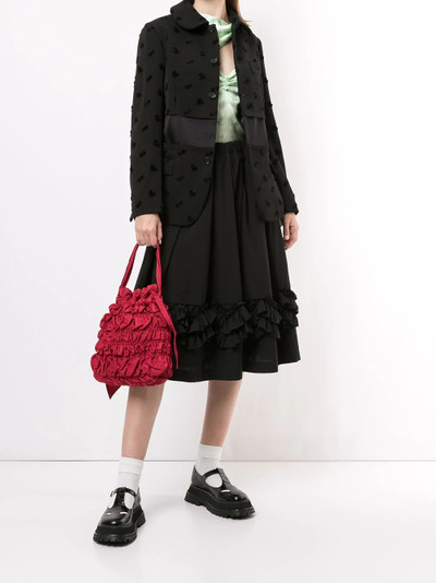 Comme des Garçons Comme des Garçons ruffle flared midi skirt outlook