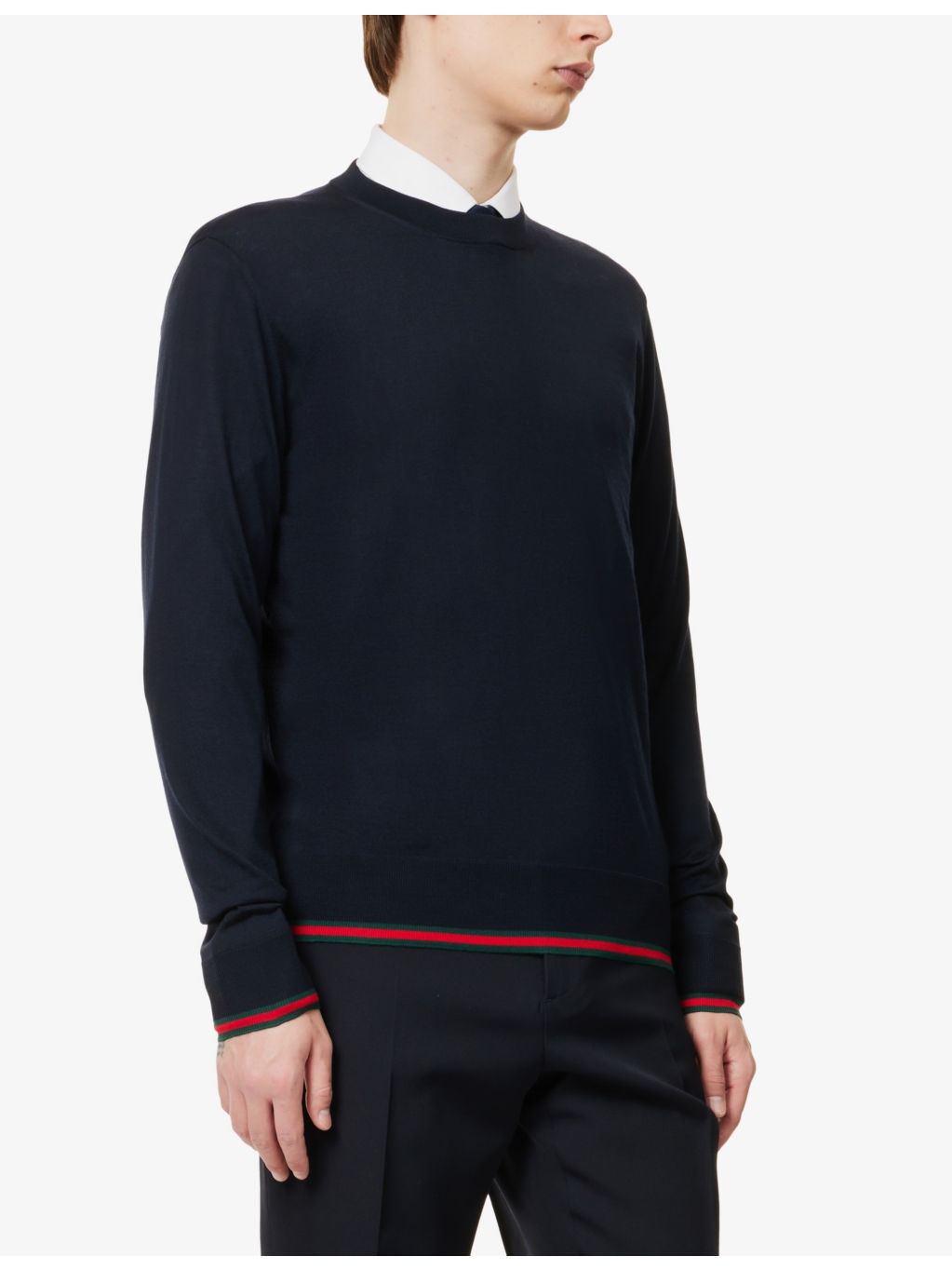 Crewneck regular-fit wool jumper - 3