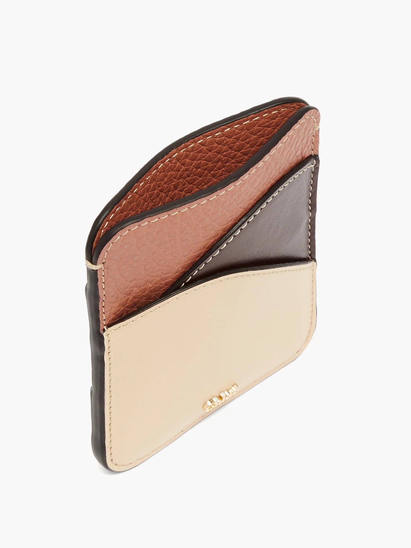 Walden colour-blocked leather cardholder - 5