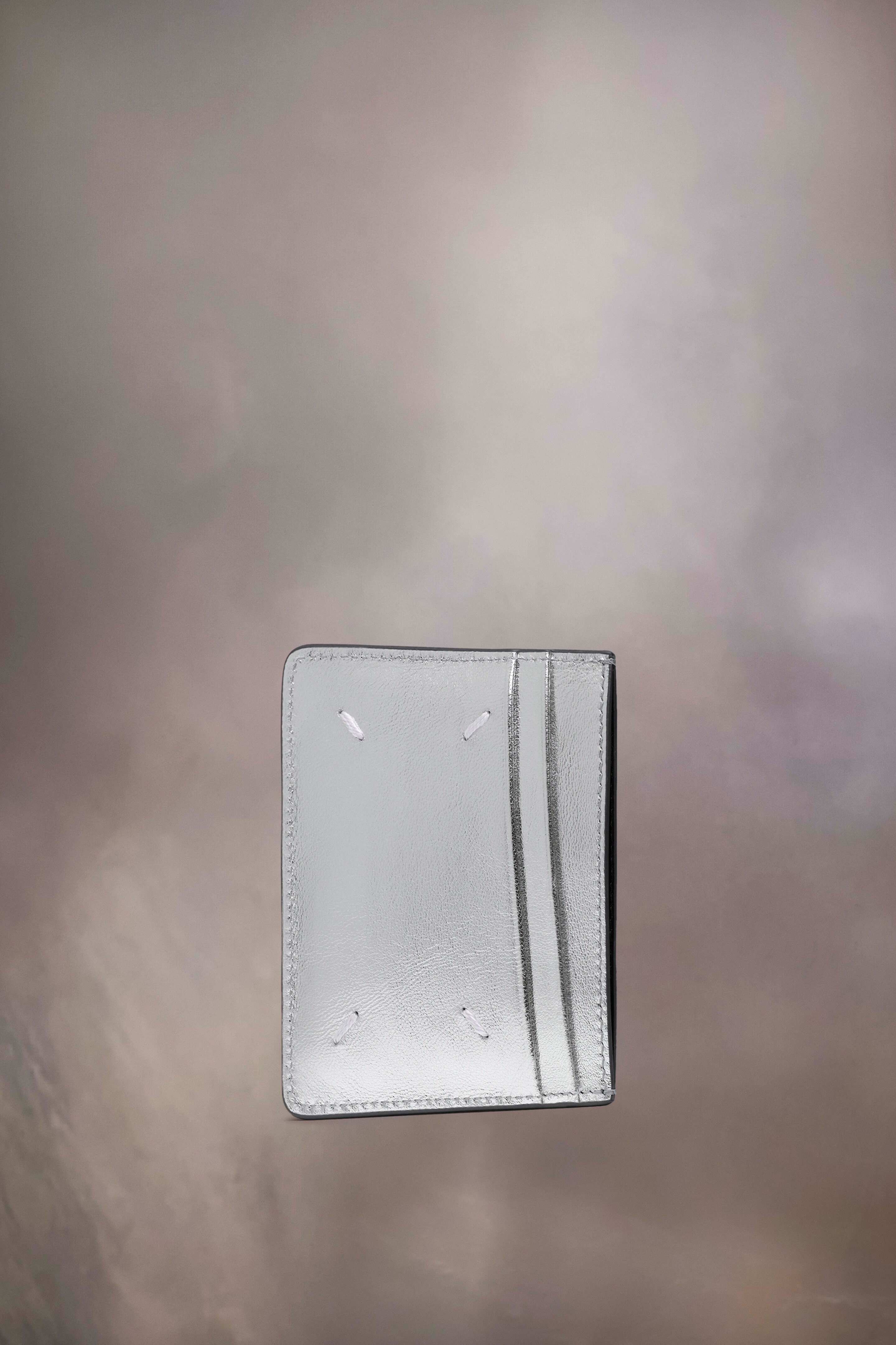 Metallized leather four stiches cardholder - 3