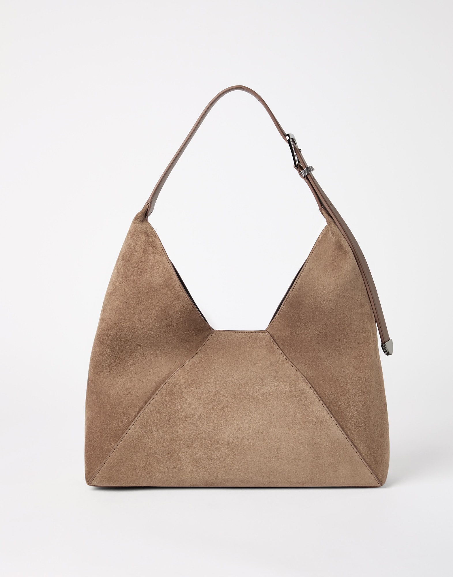 BC Duo hobo bag in sueded calfskin - 2