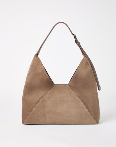 Brunello Cucinelli Sueded calfskin hobo bag outlook