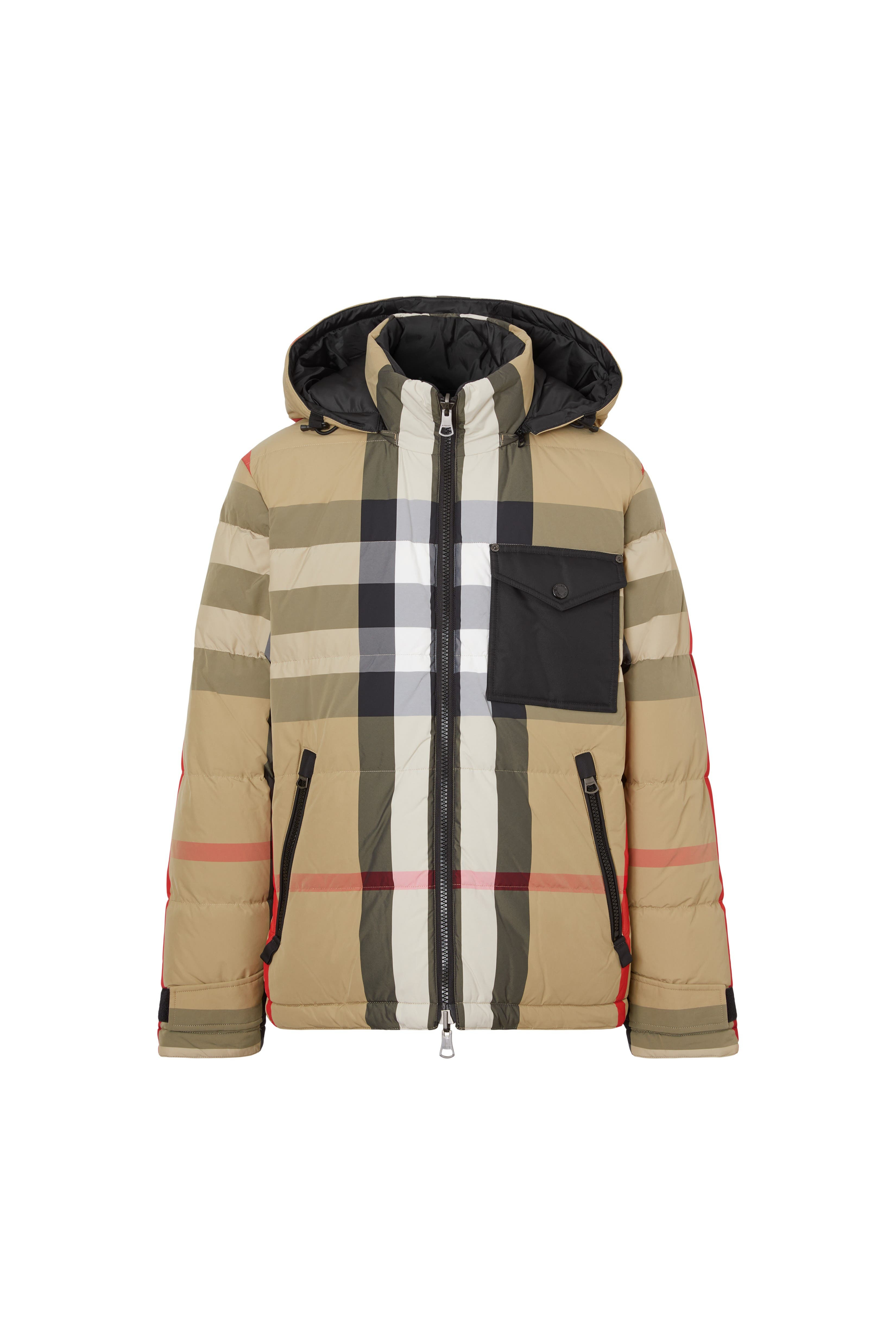 burberry Reversible Check Puffer Jacket in Archive Beige/black at Nordstrom - 2