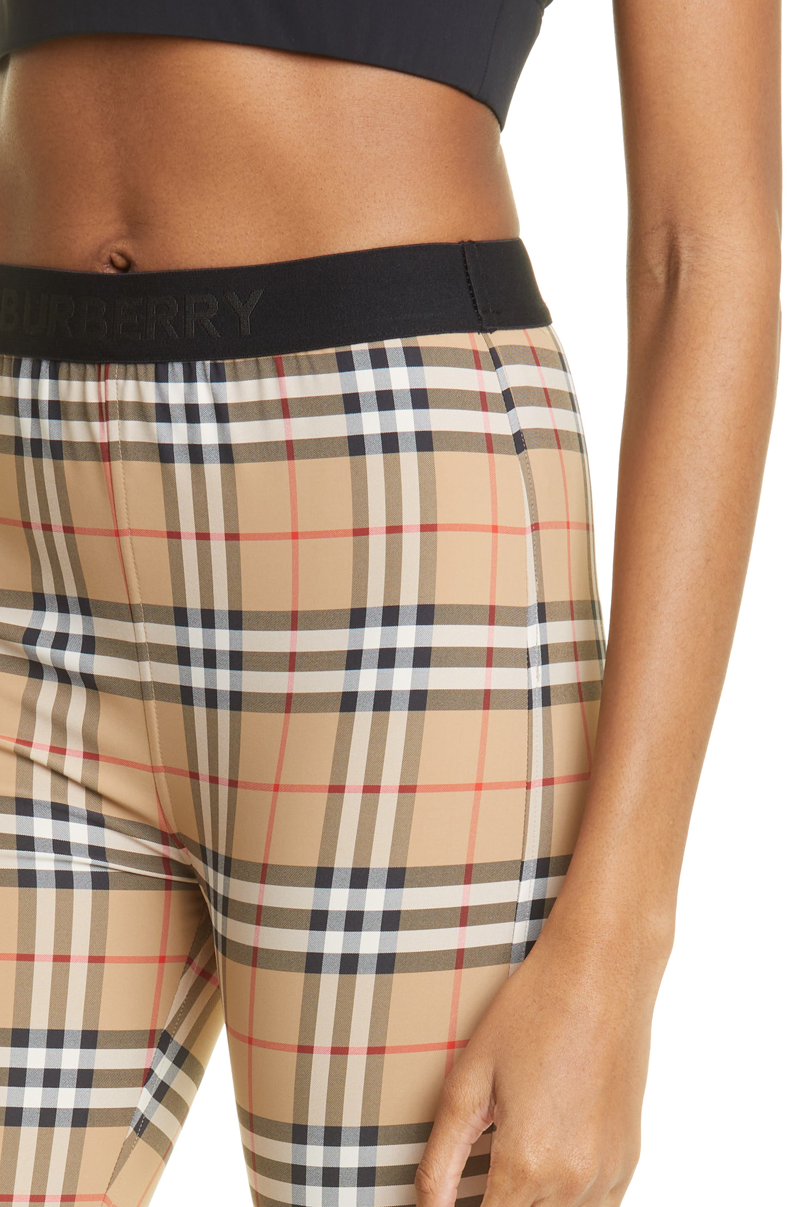 Women's Belvoir Vintage Check Jersey Leggings - 4
