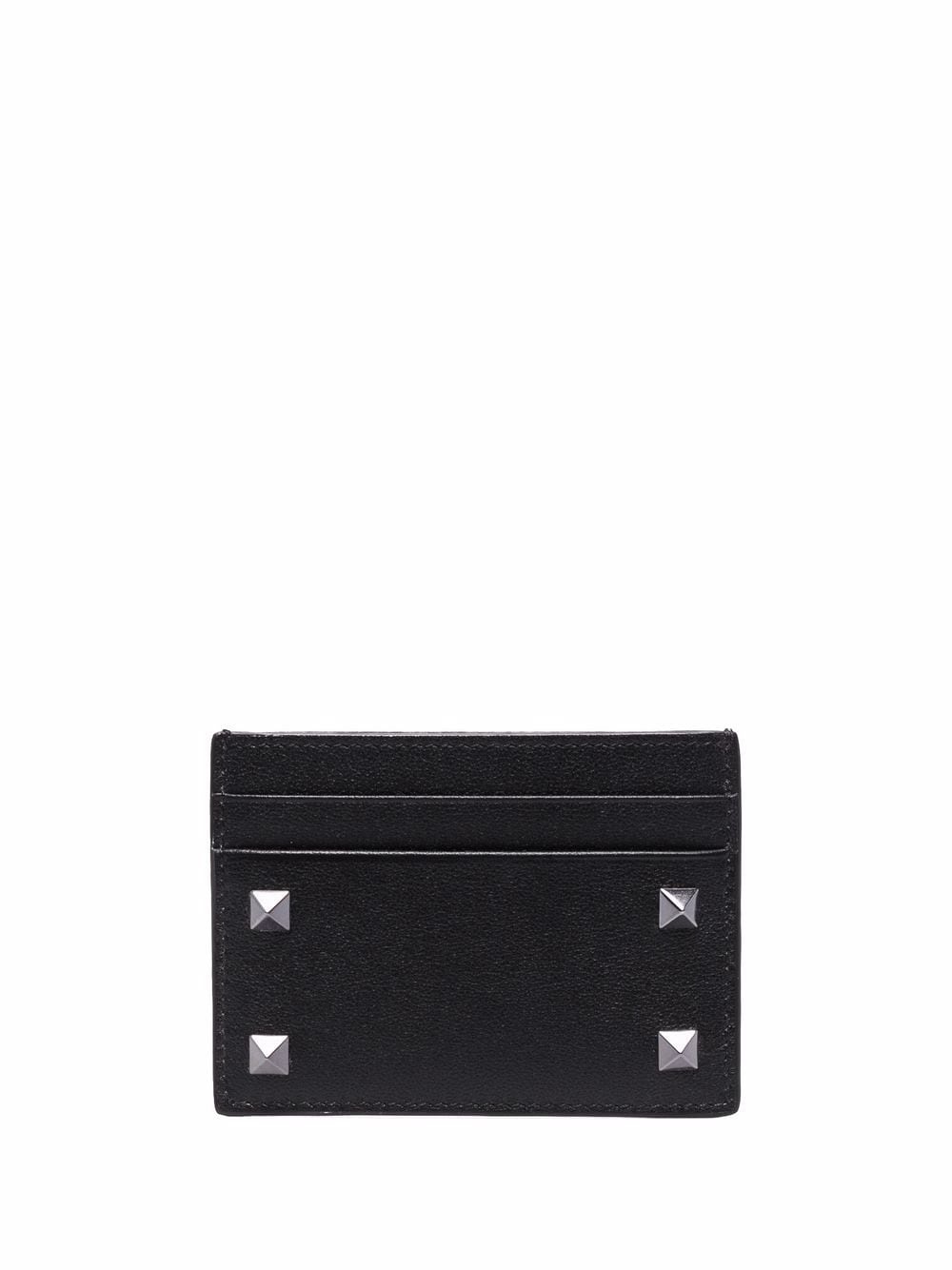 Rockstud leather cardholder - 1