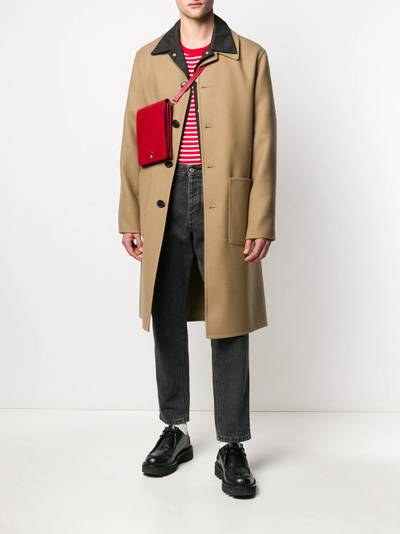 AMI Paris unstructured belted car coat outlook