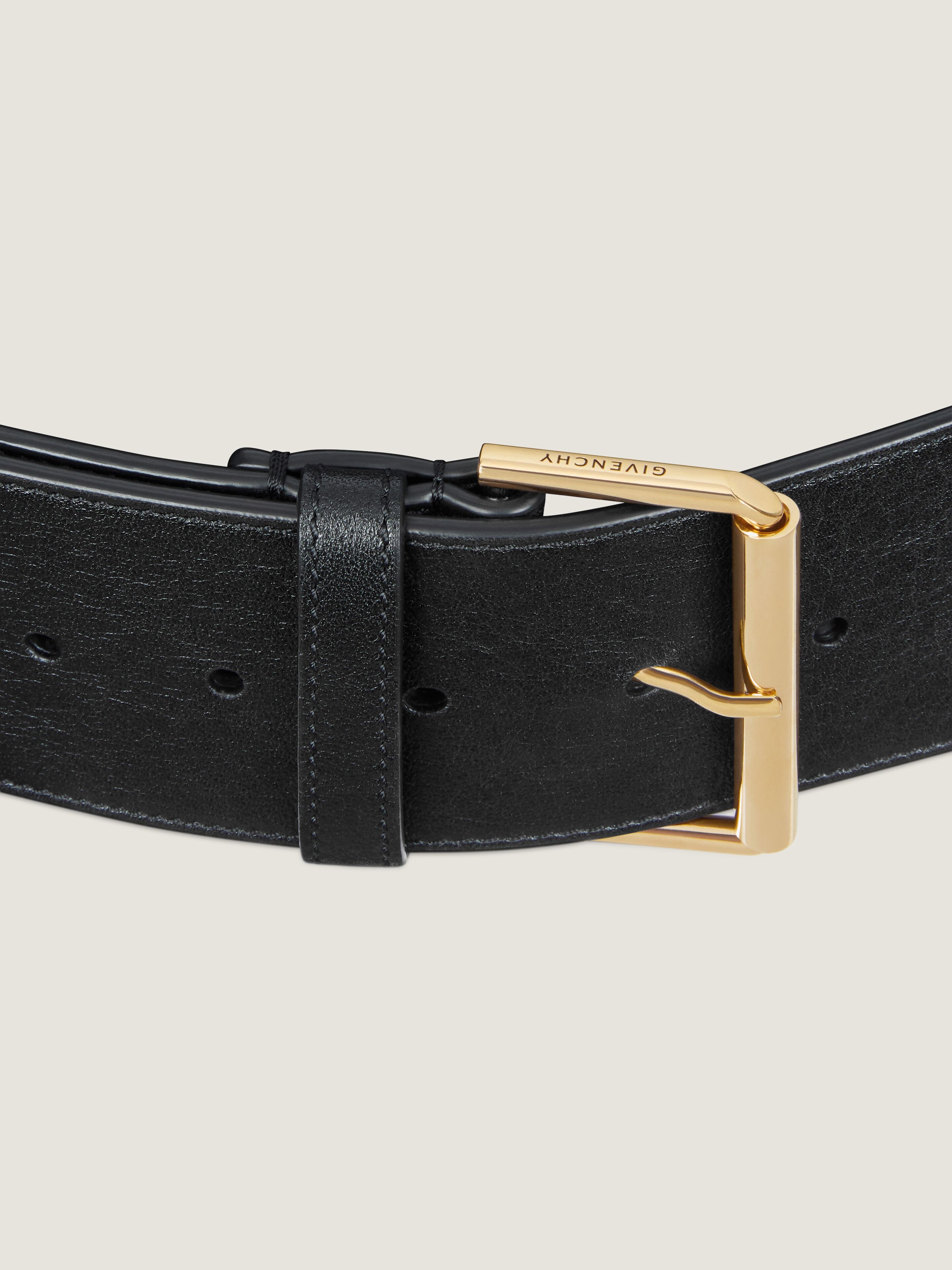 VOYOU LARGE BELT IN SHINY LEATHER - 4
