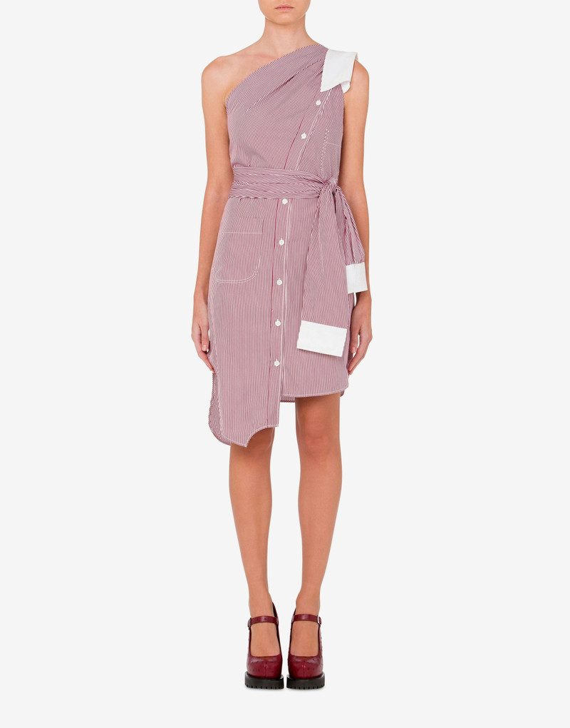 Moschino STRIPED POPLIN DRESS outlook