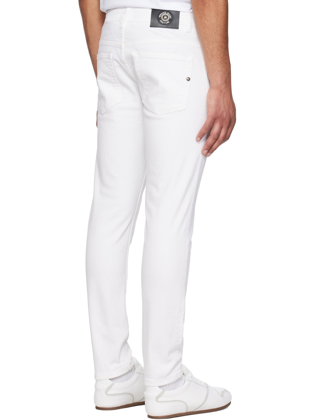 White Narrow Dundee Jeans - 3