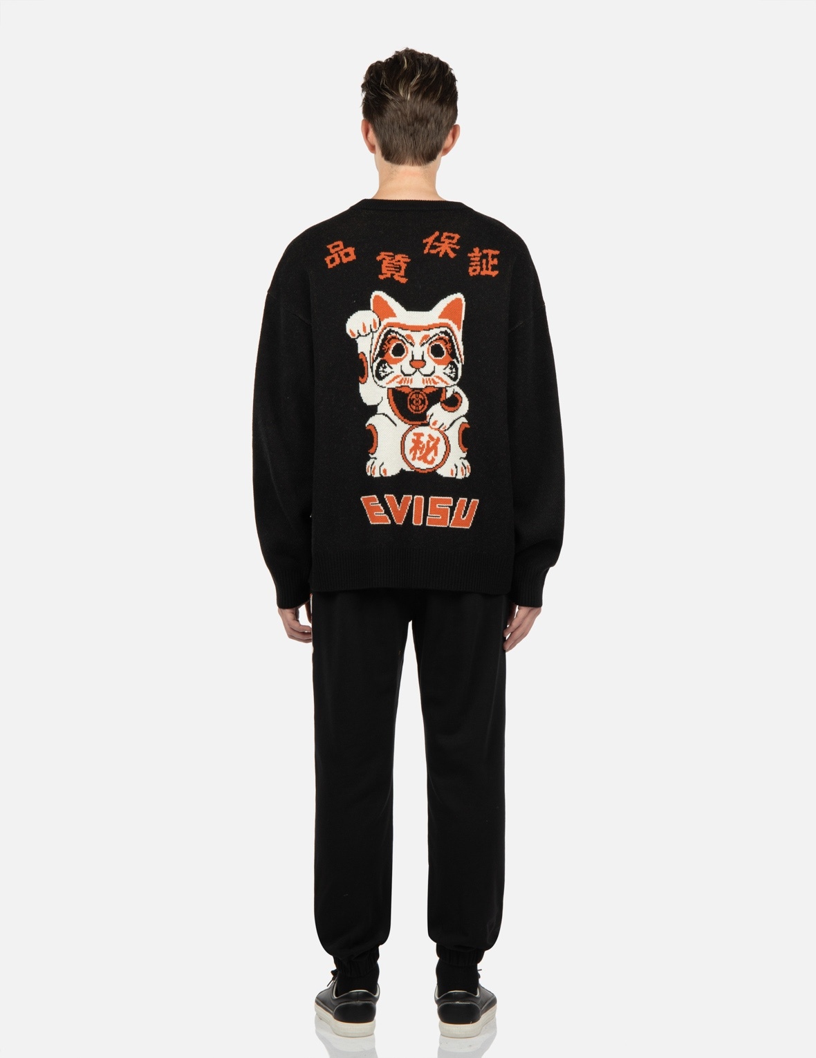 FORTUNE CAT INTARSIA-KNIT SWEATER - 5