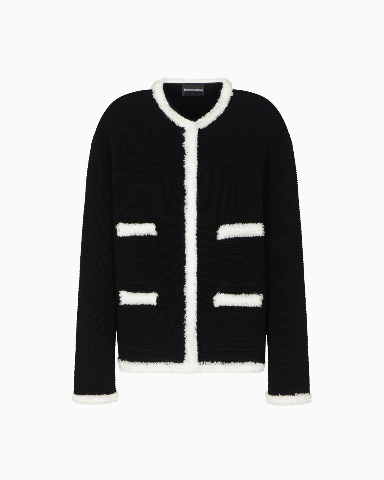 OTTOMAN FABRIC JACKET WITH FRINGE TRIMS - 1