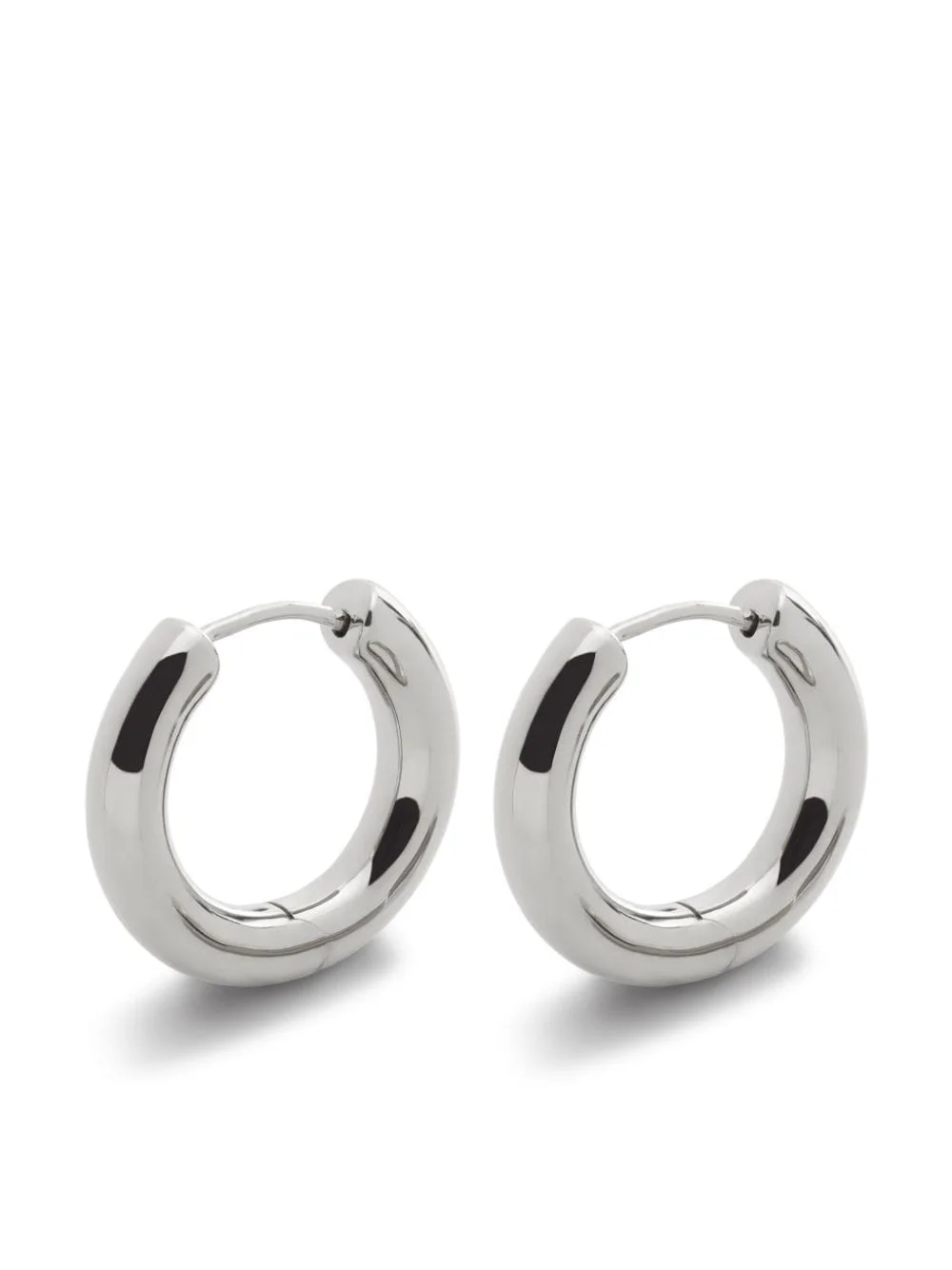 Small Essential Click silver hoop earrings - 1