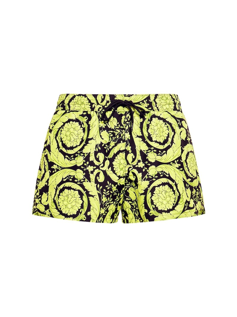 Barocco printed nylon swim shorts - 1