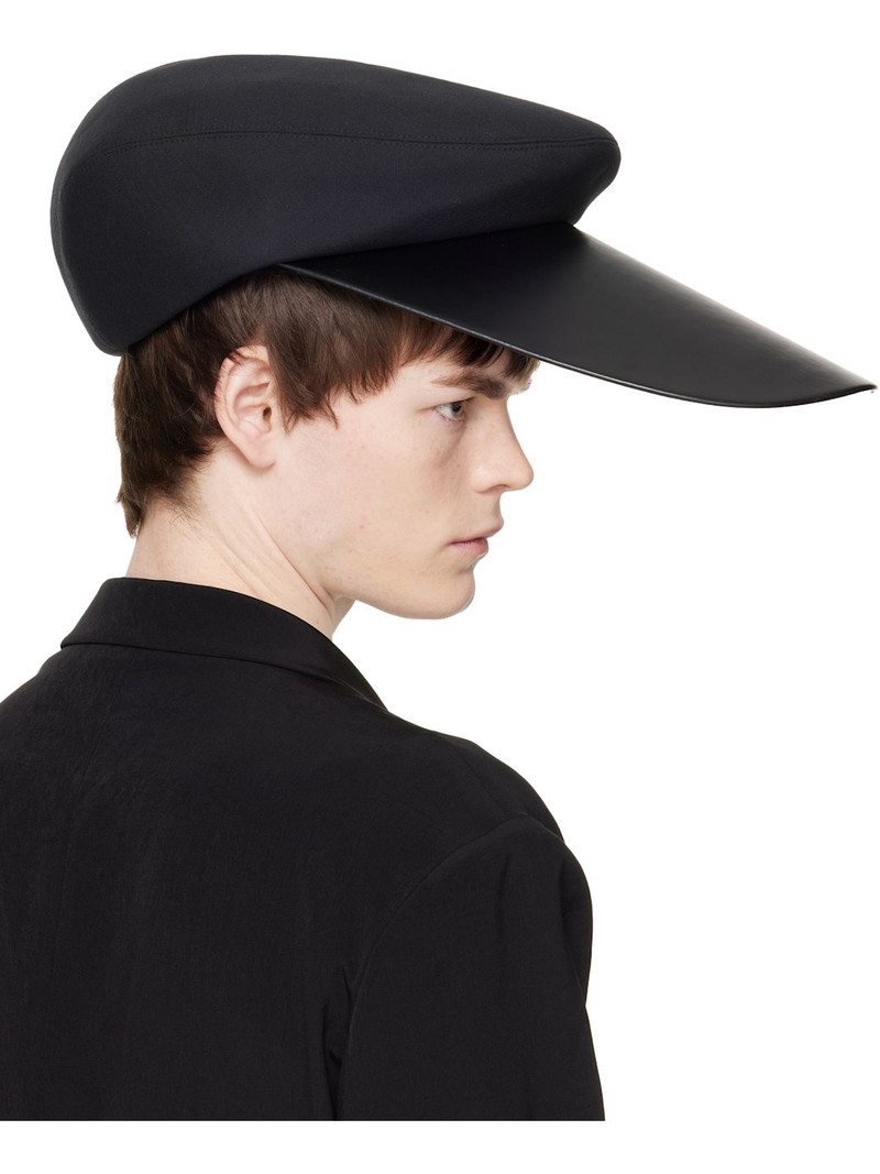 Black Hizume Edition Faux-Leather Cap 3
