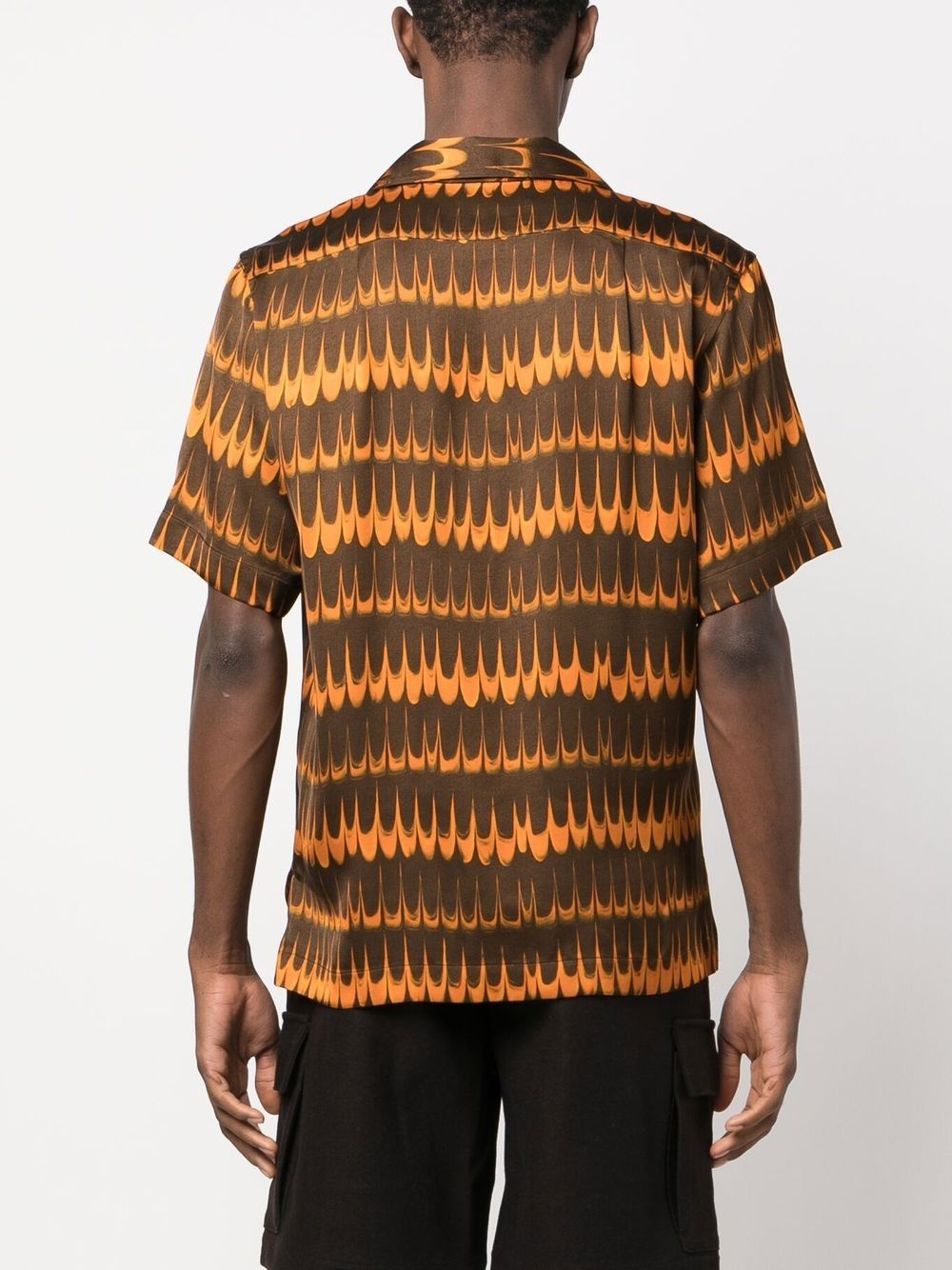 geometric-print short-sleeve shirt - 4
