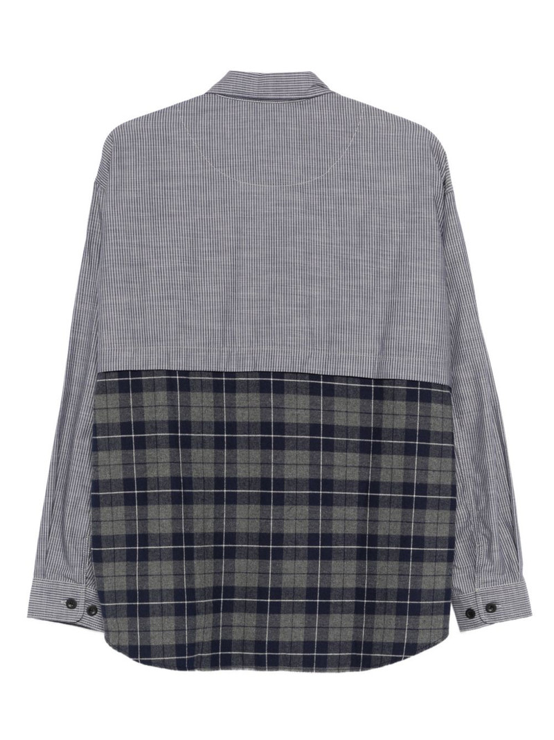 Comme des Garçons Homme striped plaid shirt outlook