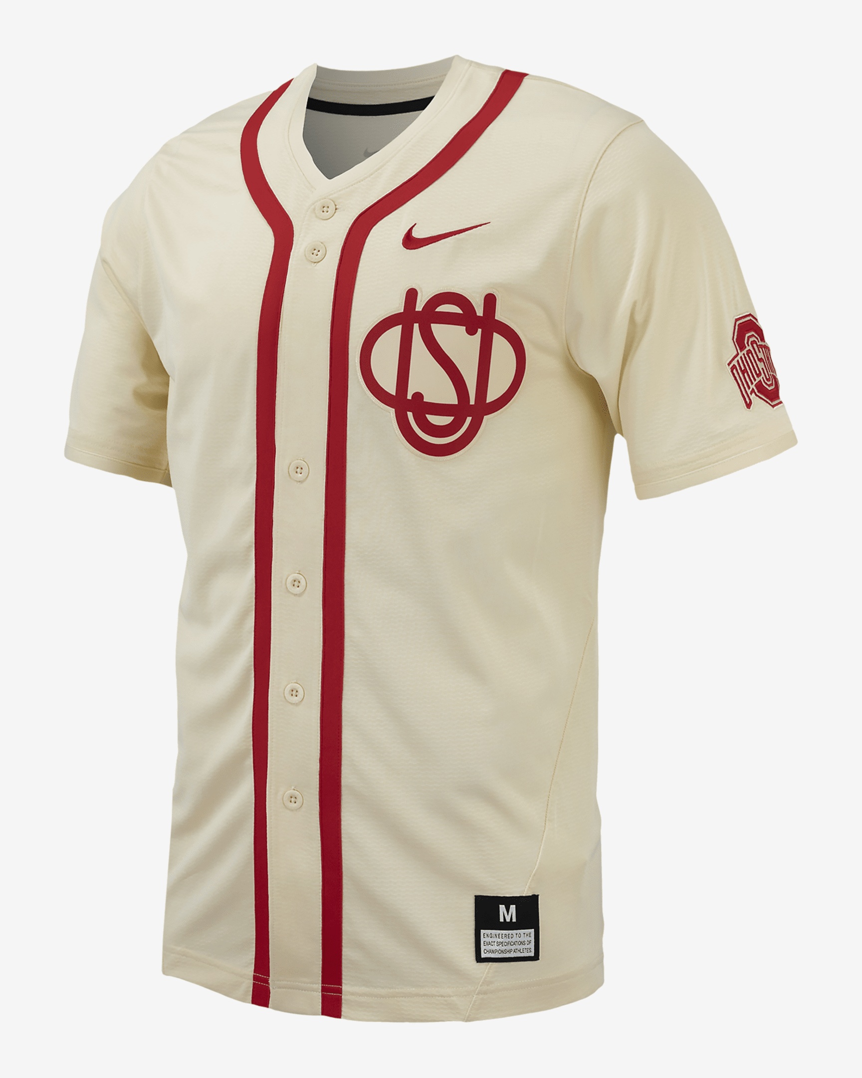 Ohio State Nike Men's College Replica Baseball Jersey - 1