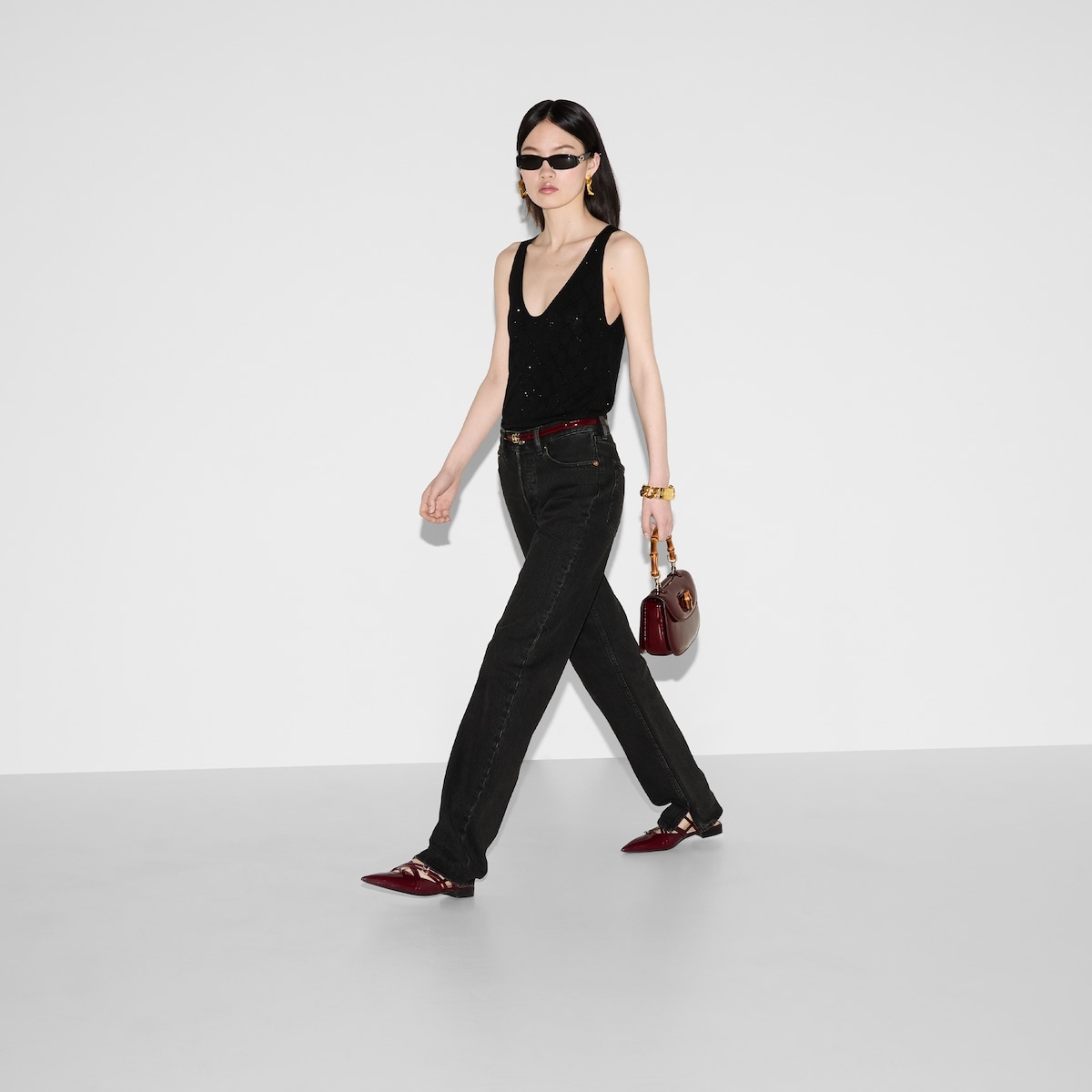 Straight denim pant with laser detail - 6
