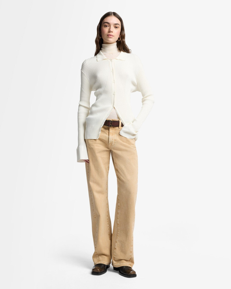 7 For All Mankind MANKIND Twisted Tess Trouser in Sand Dune outlook