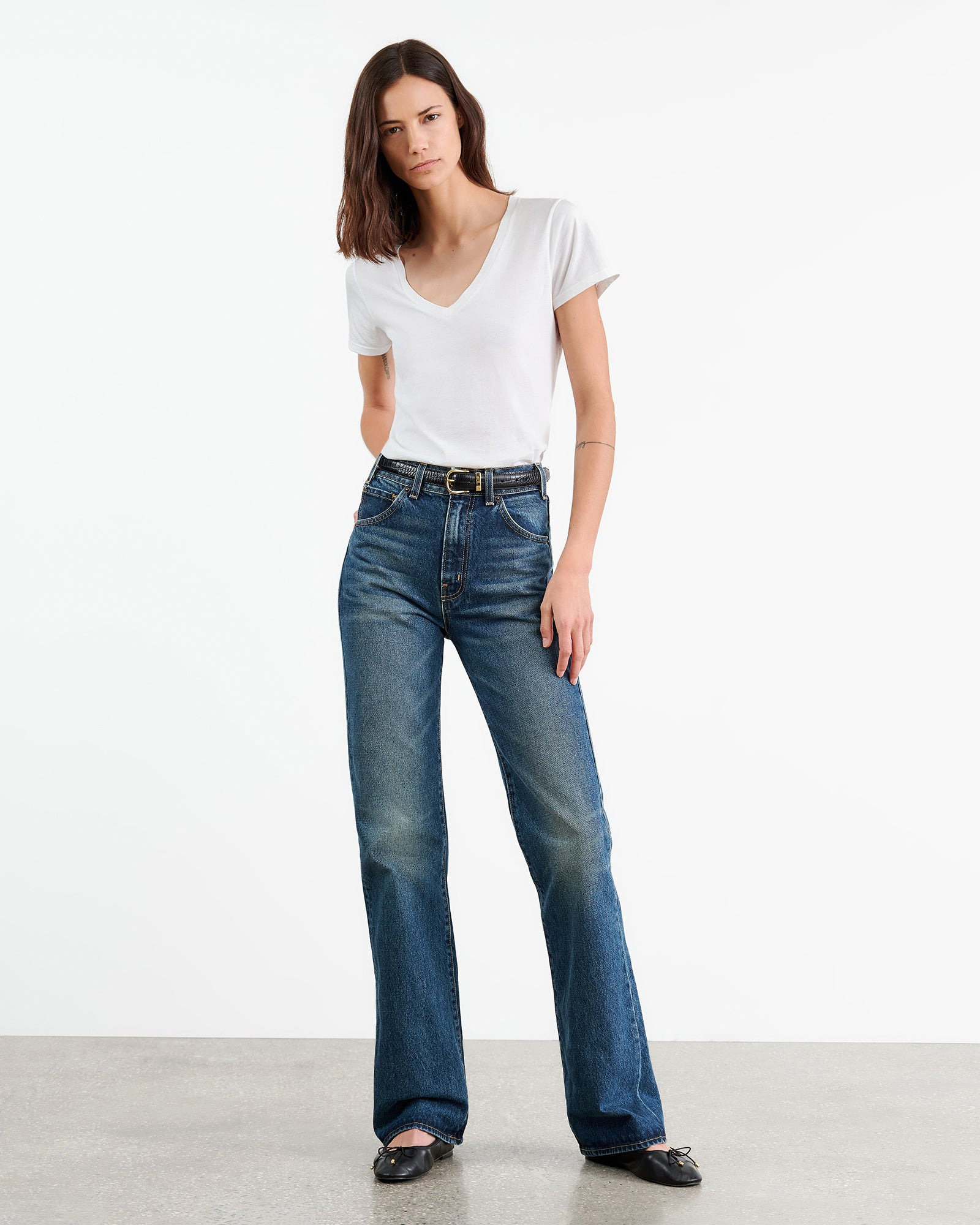 CAROL VNECK TEE SHIRT - 4