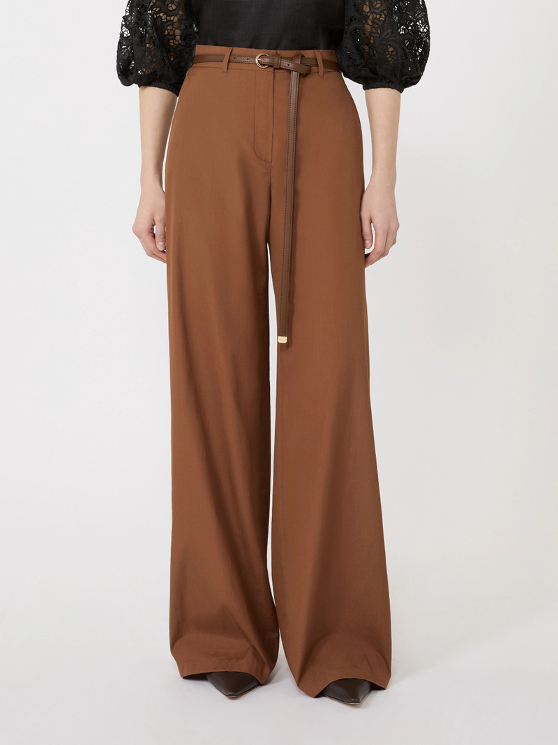FAREA Cotton poplin trousers - CLAY 3