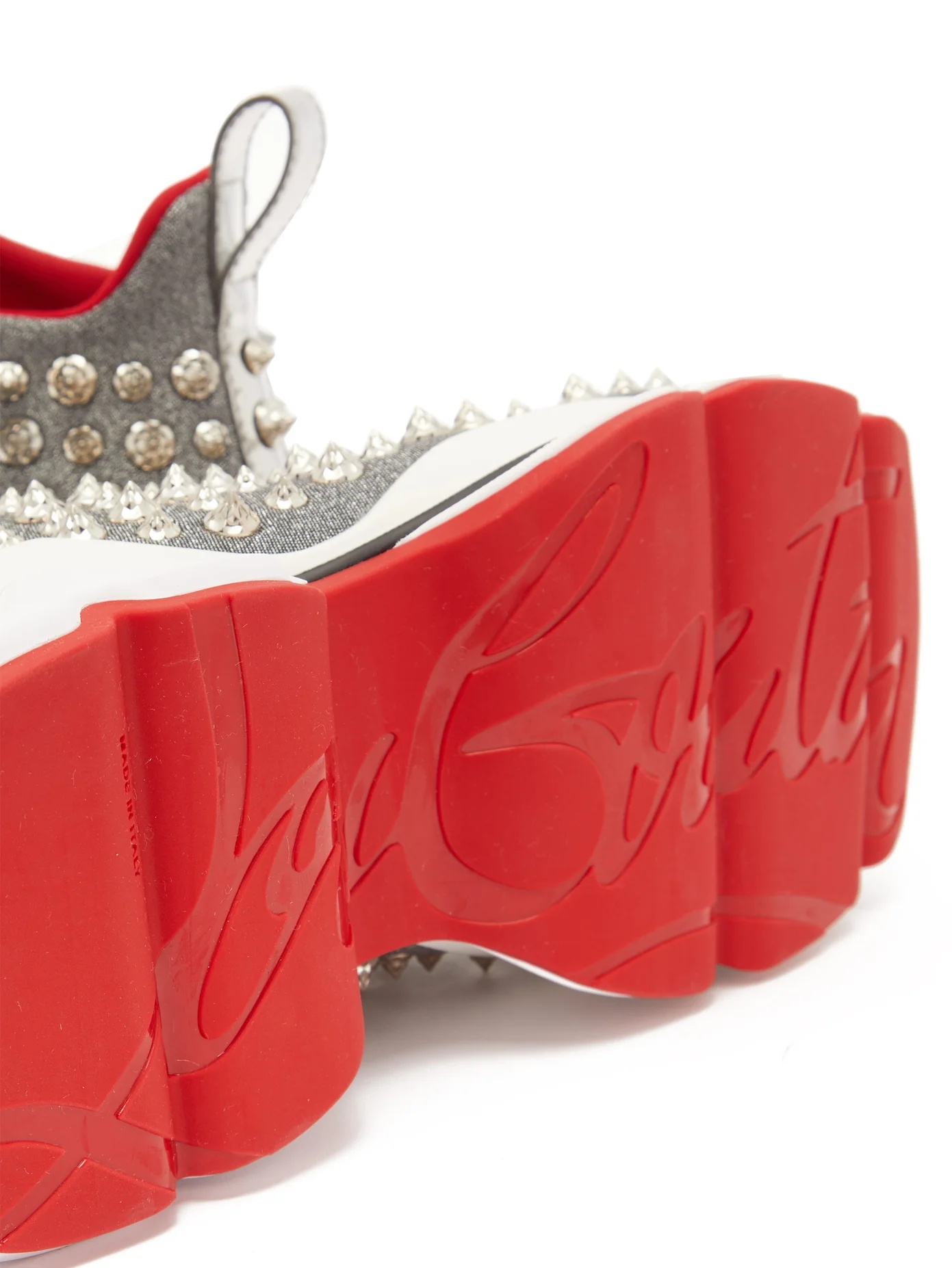 Spiky Sock crystal-studded neoprene trainers - 6