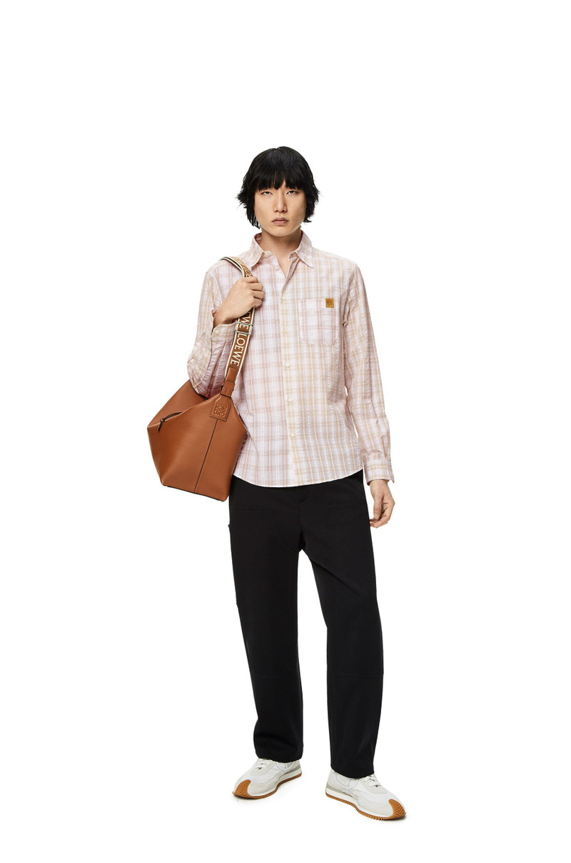 Loewe Patchwork check shirt in cotton outlook