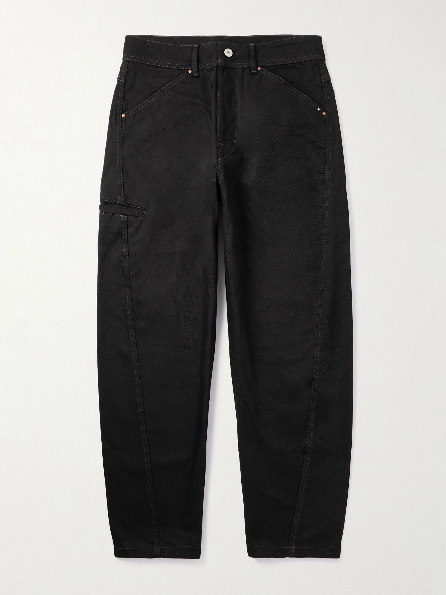 Twisted Tapered Jeans Black - 1