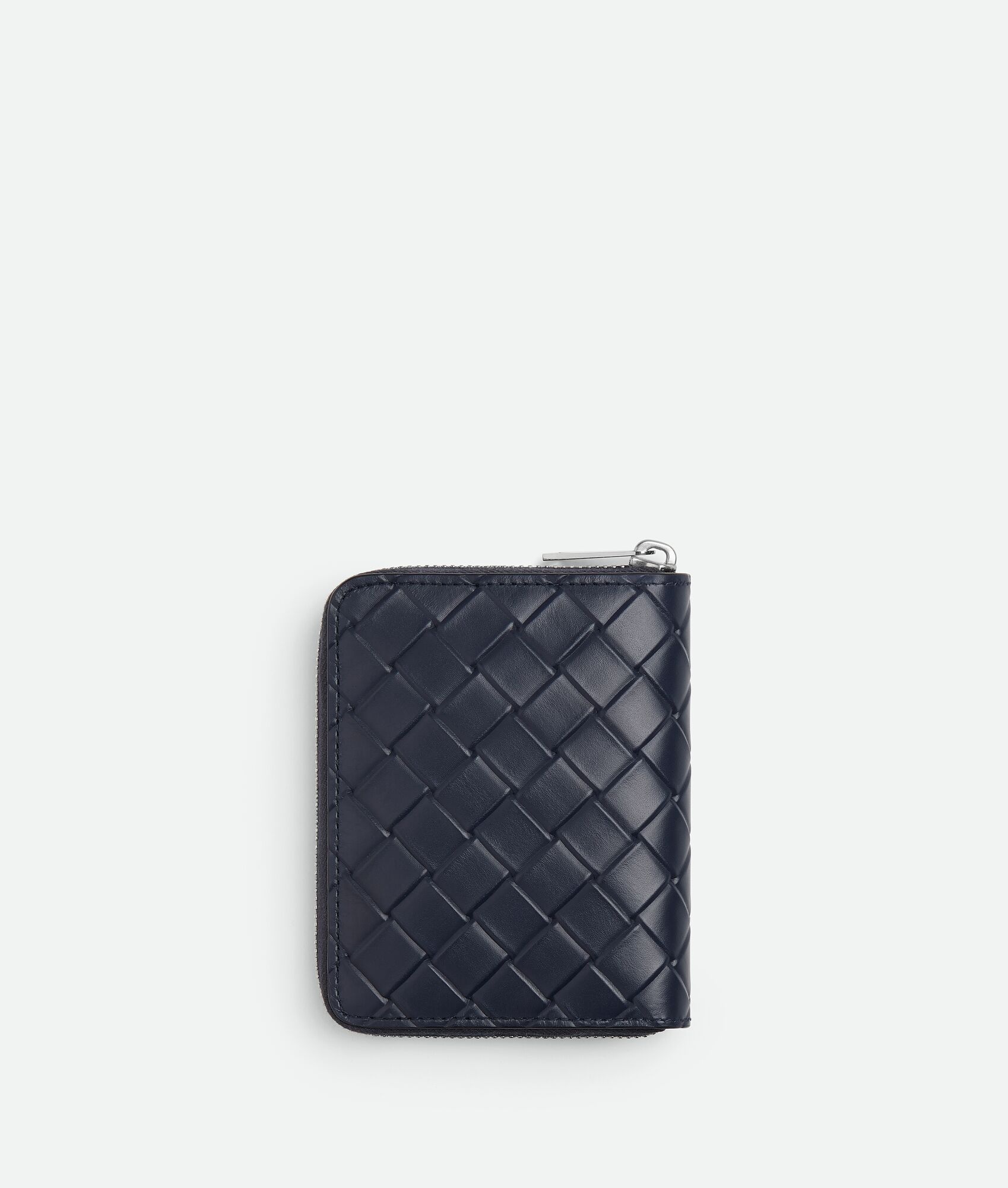 Intrecciato Stamp North/South Compact Zip Around Wallet - 3