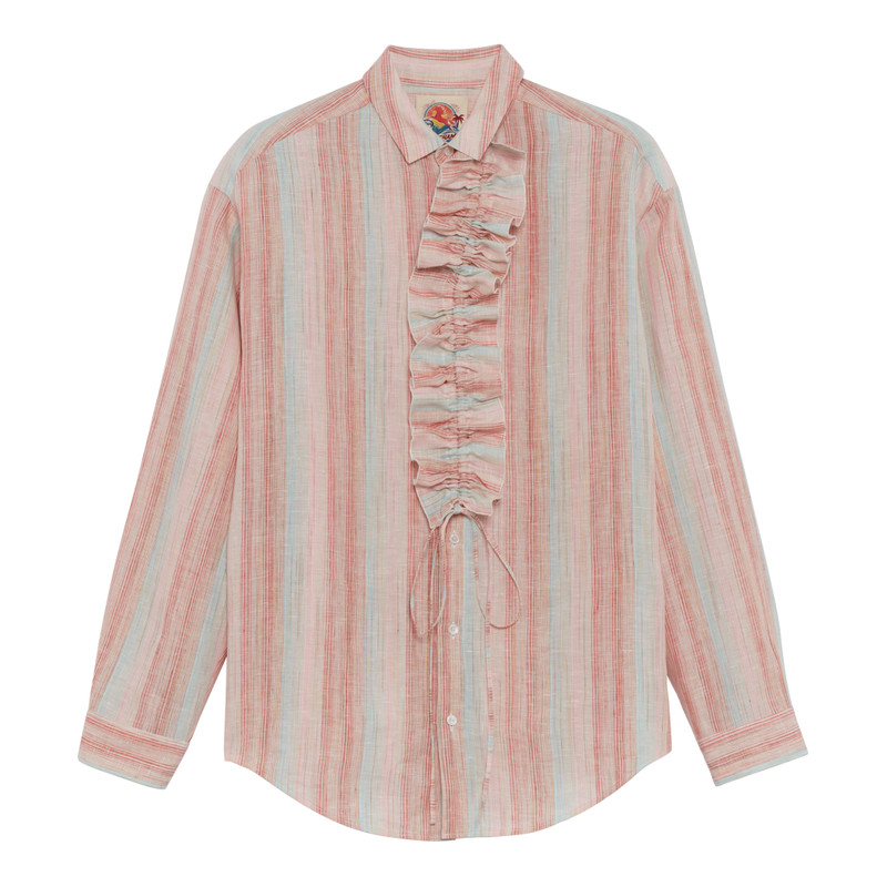 Shirt Rainbow - Jacquard striped linen 1