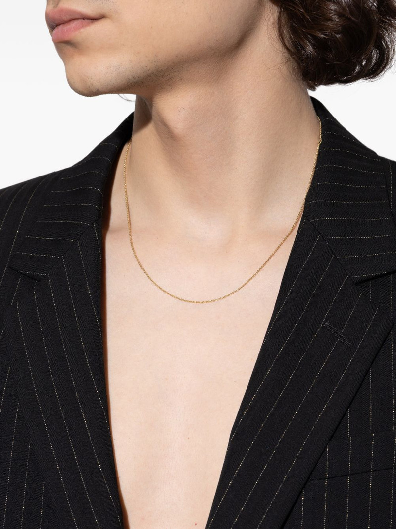 logo charm chain necklace 5