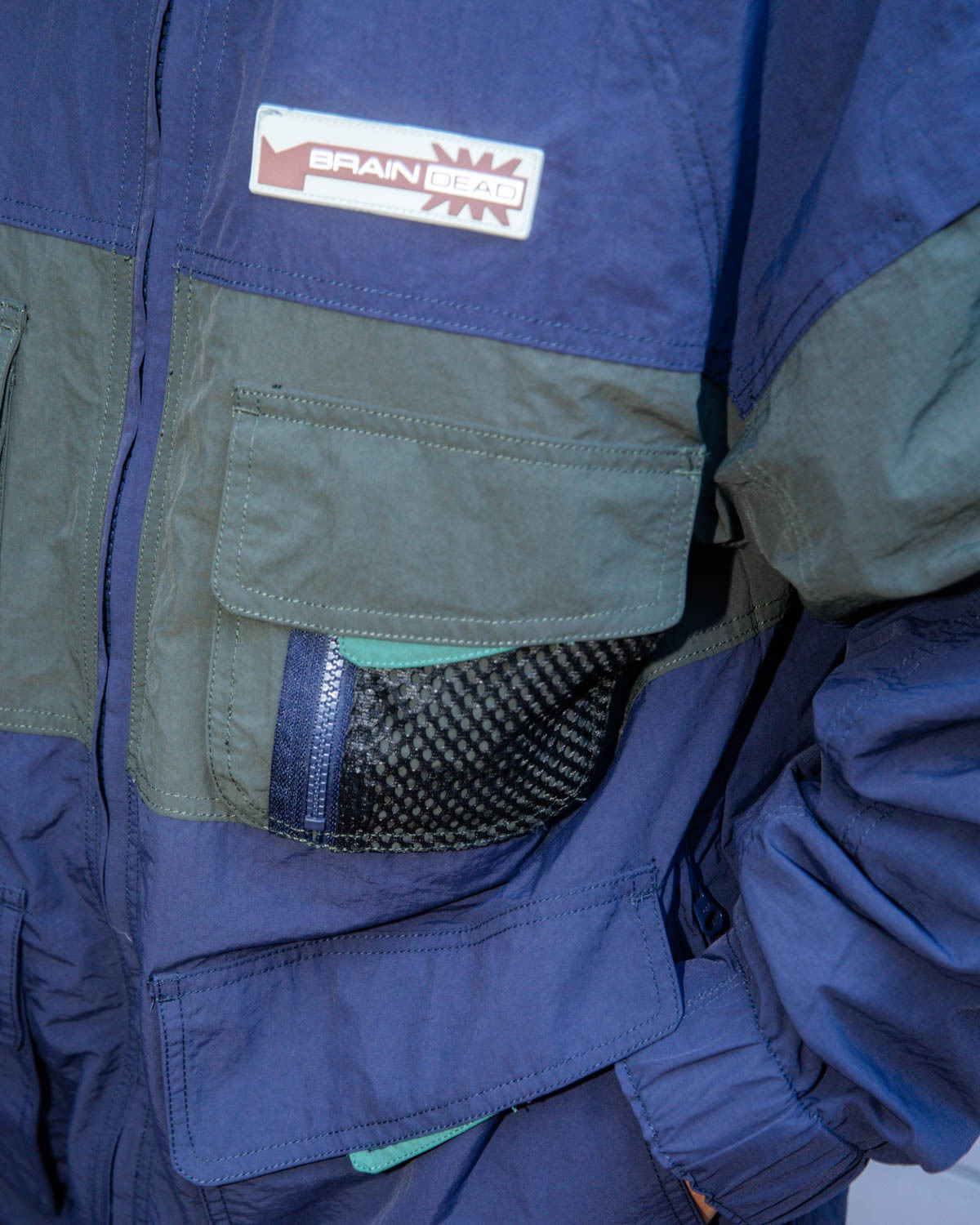 Paneled Snow Jacket - Navy - 7