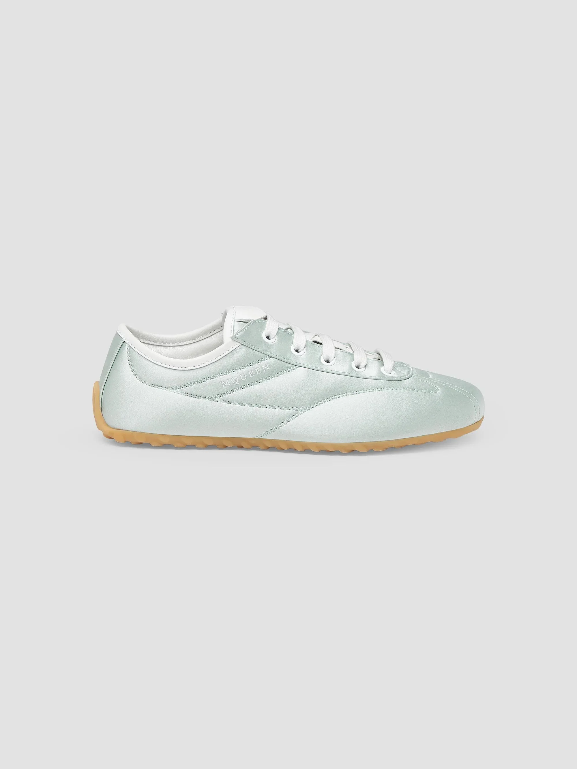 Women's Boxe Silk Satin Sneakers - Pale Green - 1