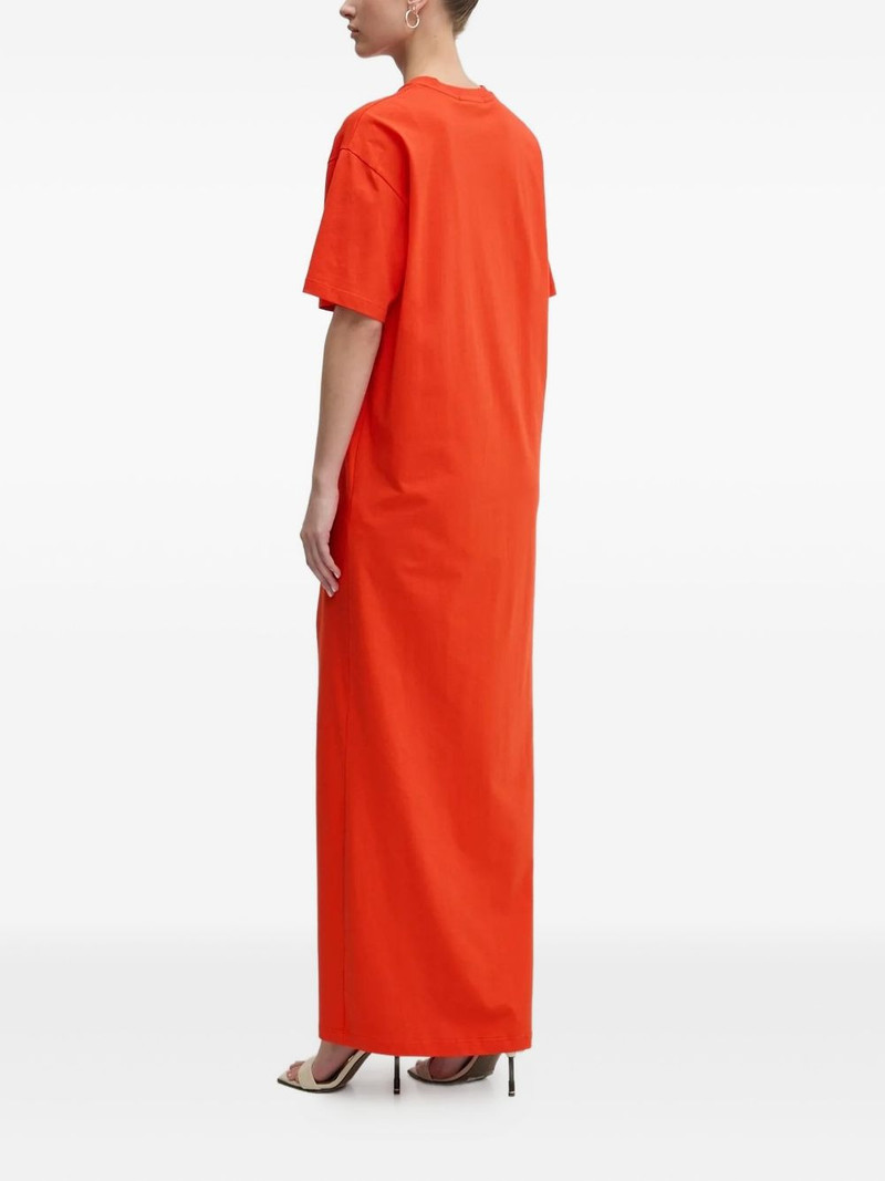 MSGM logo-print maxi dress outlook