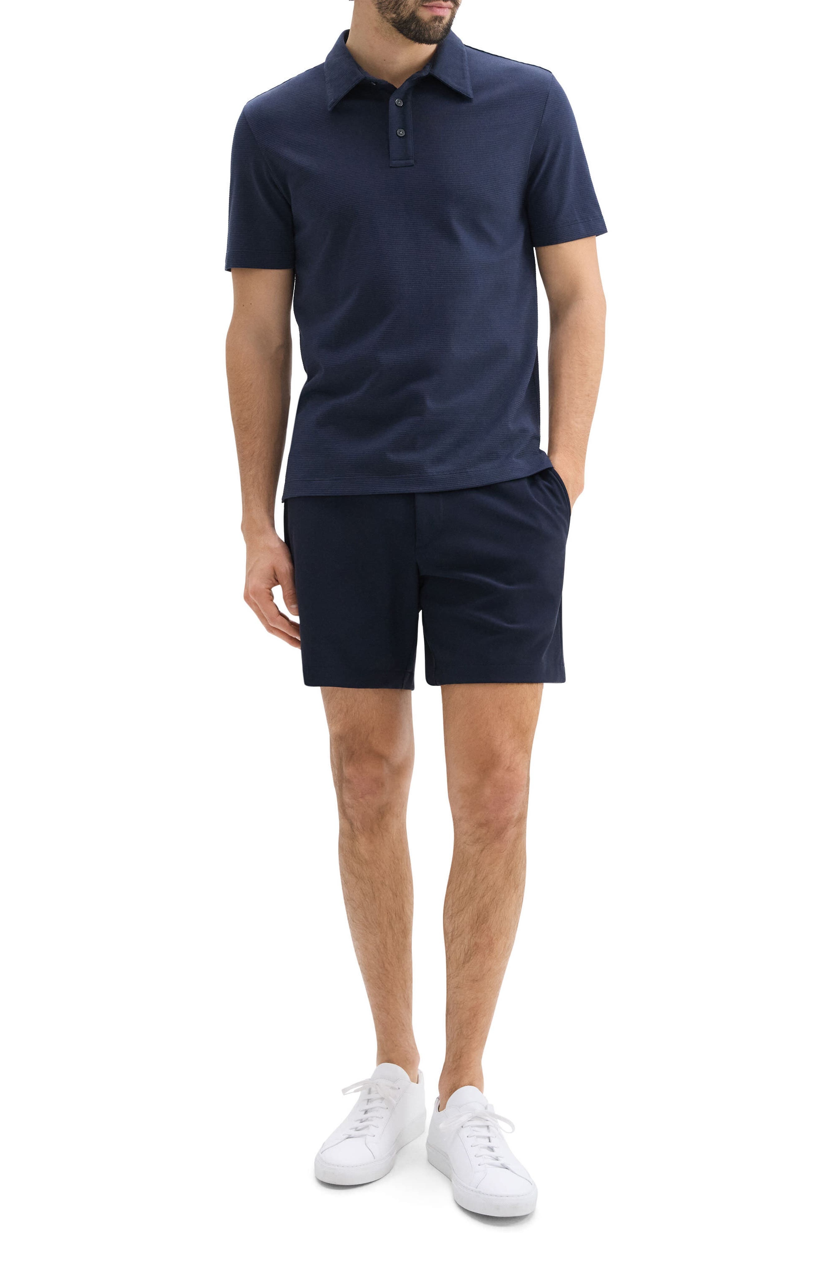 Theory Textured Polo in Baltic at Nordstrom - 6