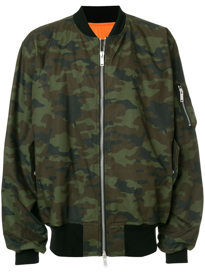 camouflage print bomber jacket 1