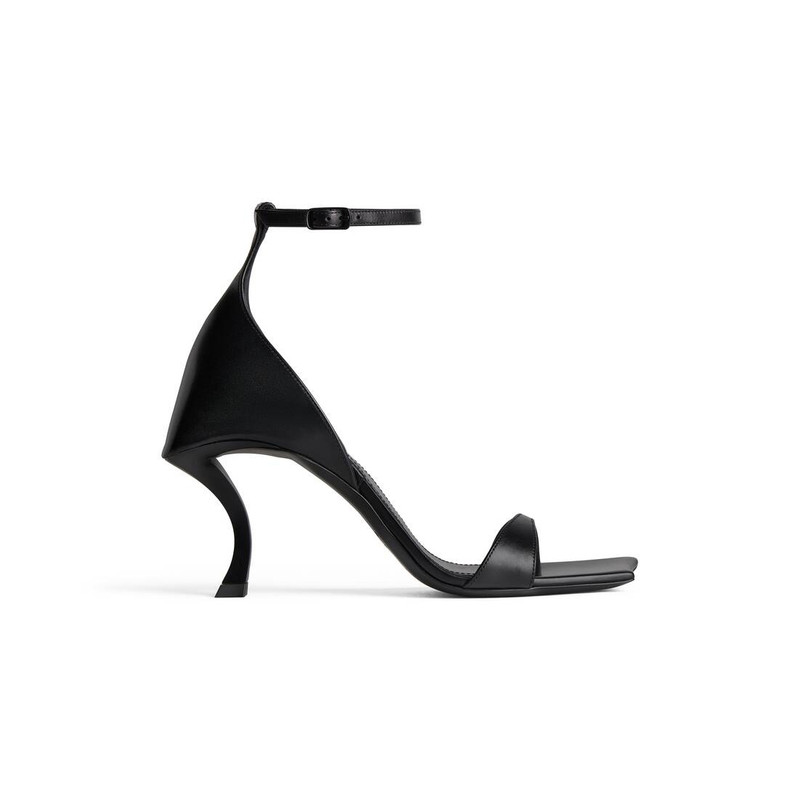 Women's Hourglass 100mm Sandal in Black 1
