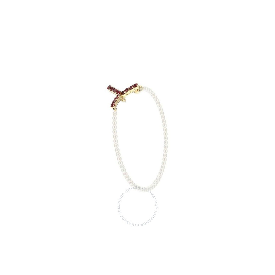 Y/Project Y Project Maxi Y Pearl Hoop Earrings | jomashop