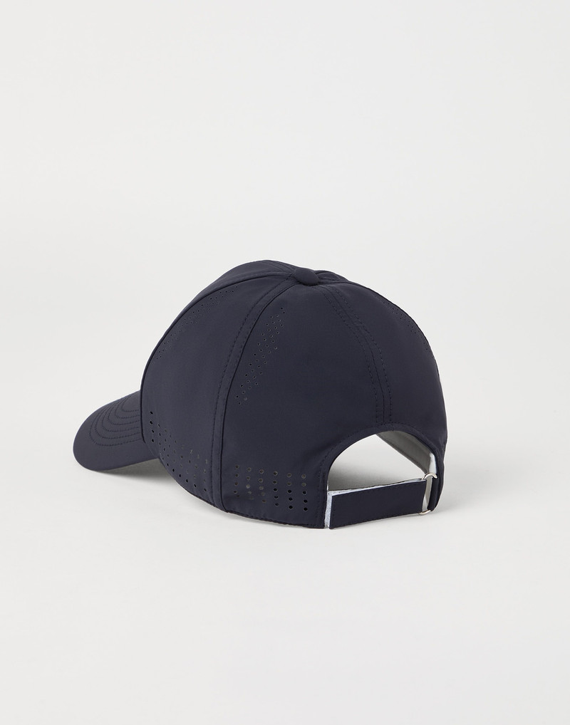 Brunello Cucinelli Stretch nylon baseball cap with logo outlook