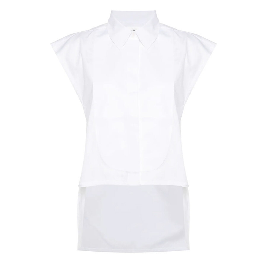 Victoria Beckham Panel-Detail Sleeveless Shirt - 5