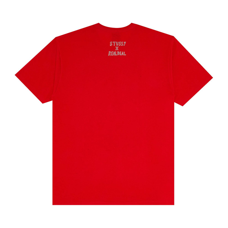 Stüssy Stussy x Real Deal Hard Knocks Tee 'Red' outlook