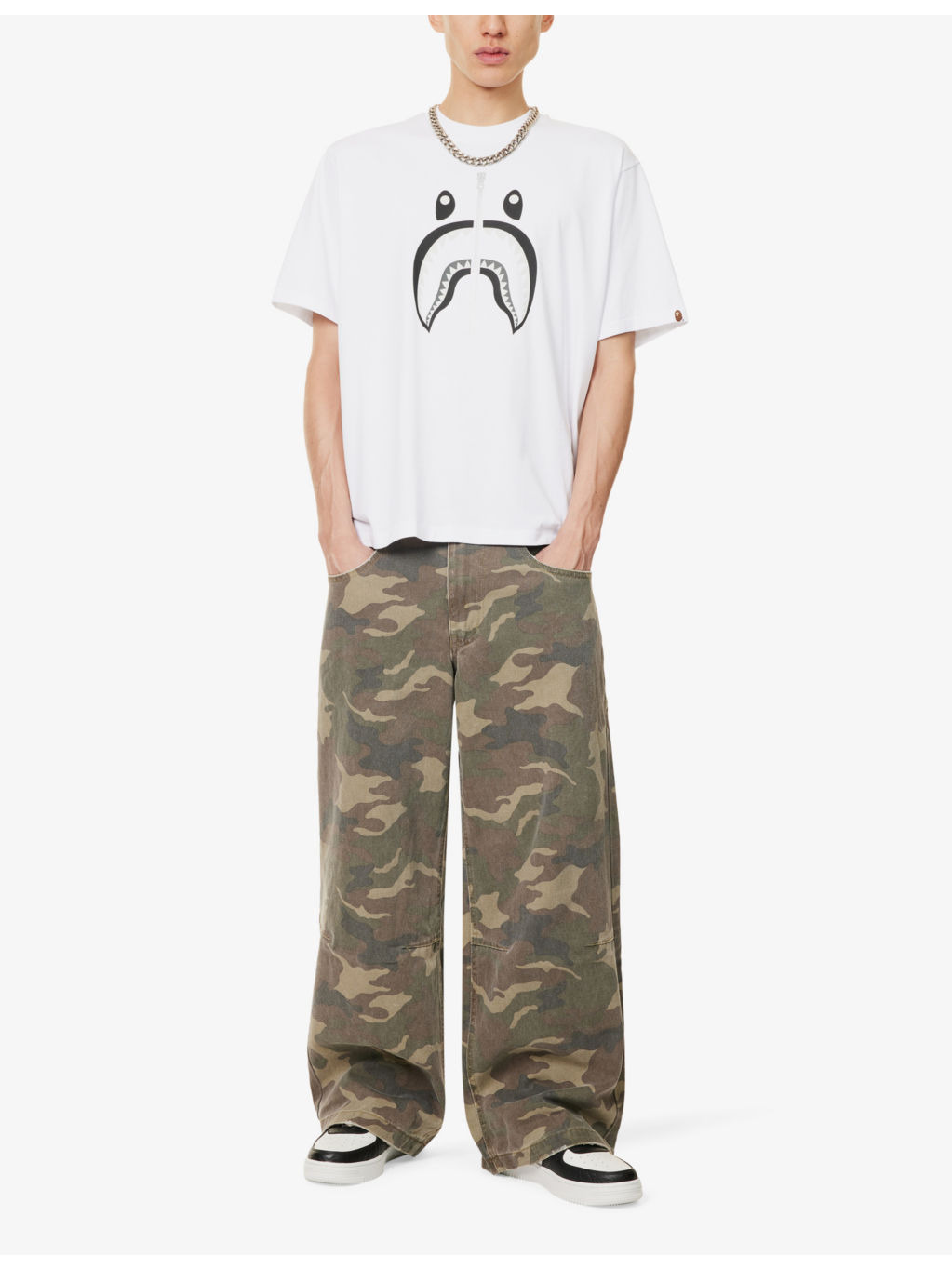 Crewneck graphic-print relaxed-fit cotton-jersey T-shirt - 2