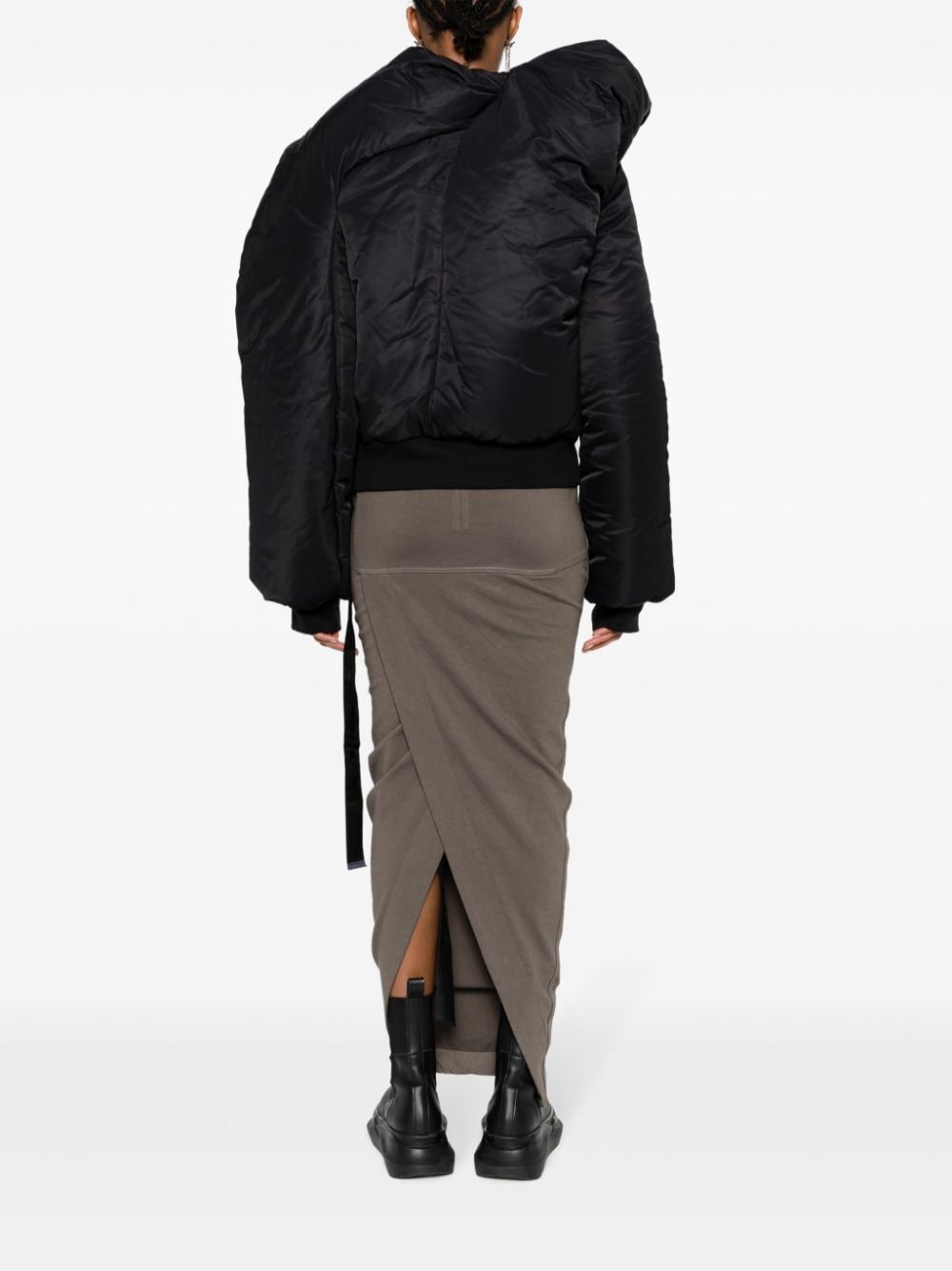 Doll asymmetric padded bomber jacket - 4