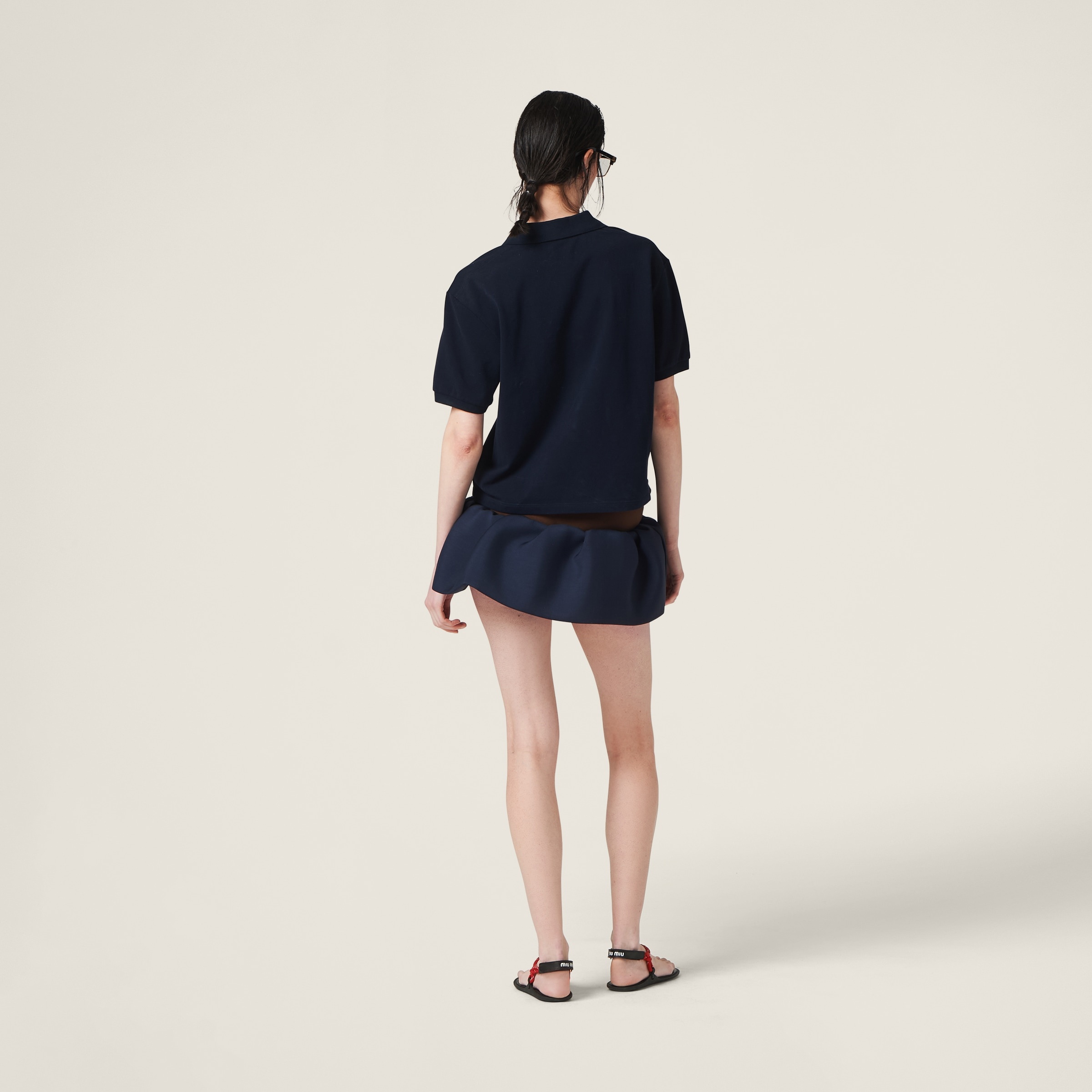 Cotton piqué polo shirt - 3