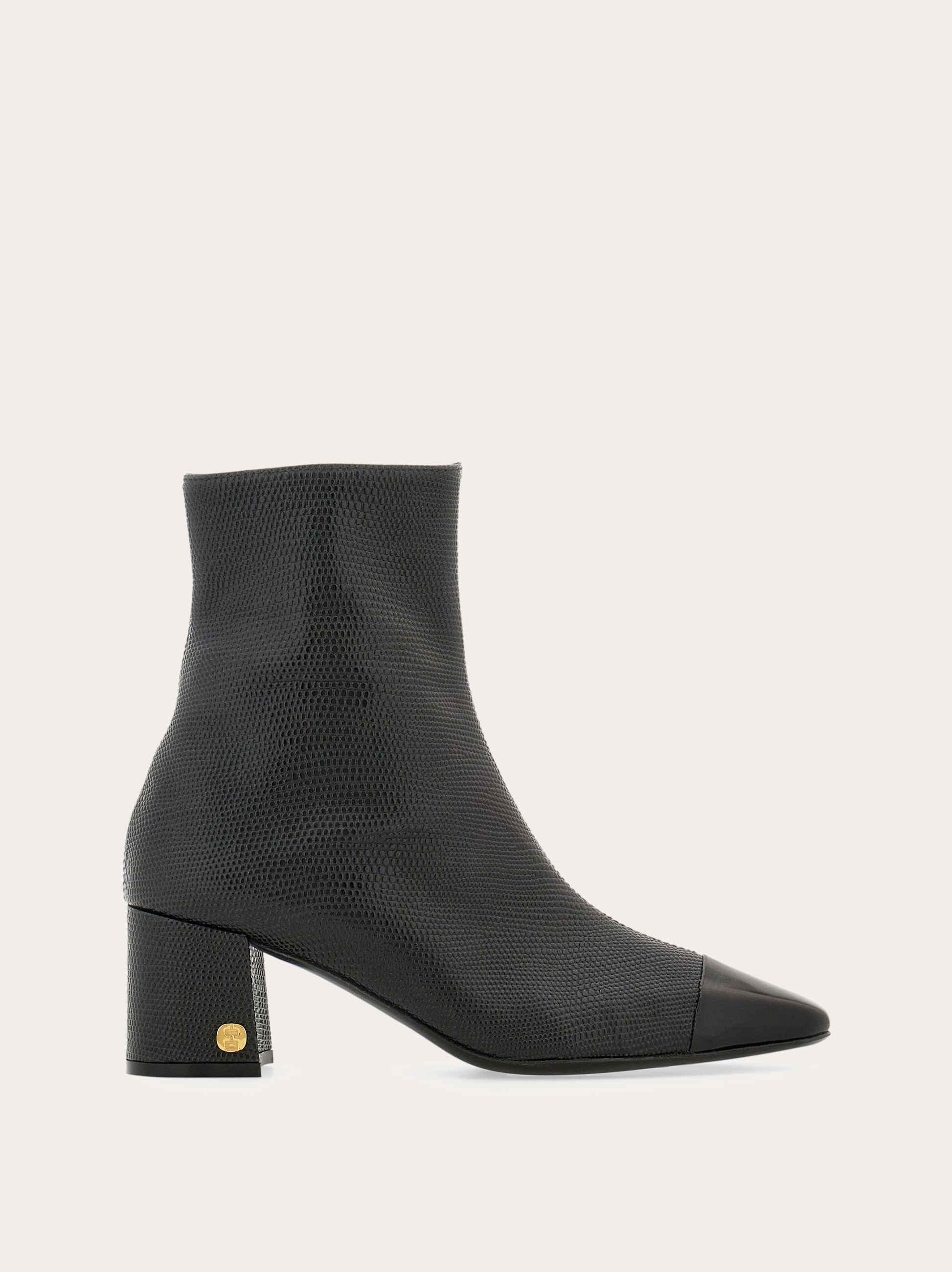 FERRAGAMO Chunky heel ankle boot | REVERSIBLE