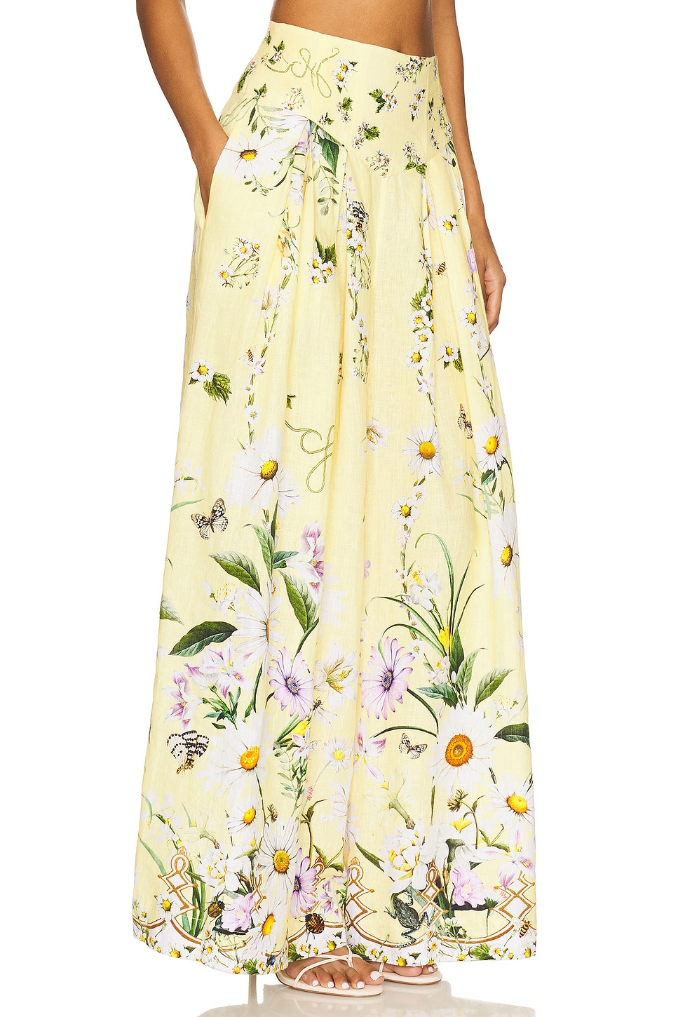 Corset Waist Wide Leg Pant - 2