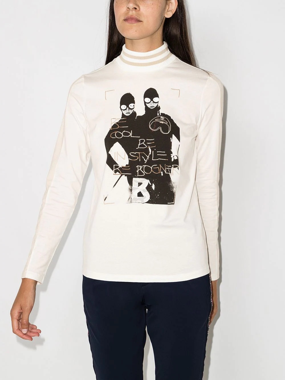 Charly graphic-print ski layer top - 2